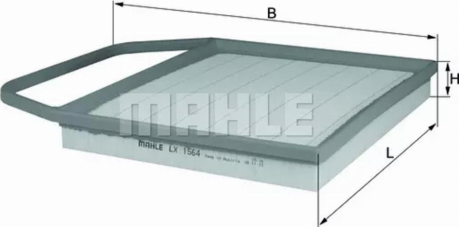 MAHLE LX 1564 - Ilmansuodatin inparts.fi