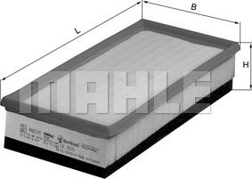 MAHLE LX 1610 - Ilmansuodatin inparts.fi