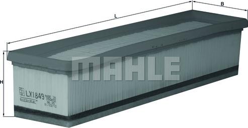 MAHLE LX 1849 - Ilmansuodatin inparts.fi