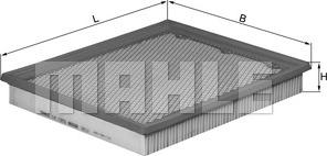 MAHLE LX 1272 - Ilmansuodatin inparts.fi