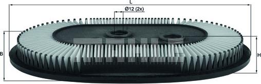 MAHLE LX 846 - Ilmansuodatin inparts.fi