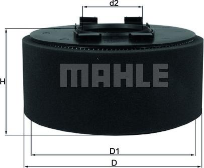 MAHLE LX 870 - Ilmansuodatin inparts.fi