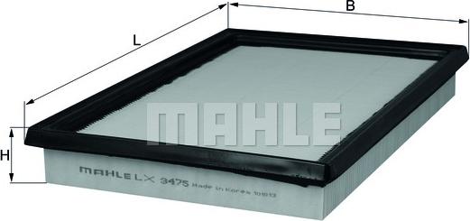 MAHLE LX 3475 - Ilmansuodatin inparts.fi