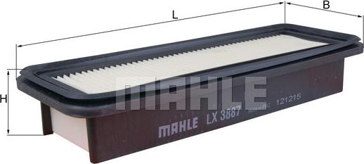 MAHLE LX 3887 - Ilmansuodatin inparts.fi