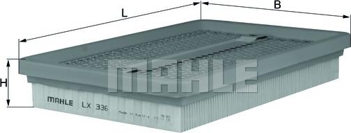 MAHLE LX 336 - Ilmansuodatin inparts.fi