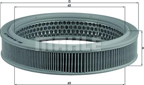 MAHLE LX 298 - Ilmansuodatin inparts.fi