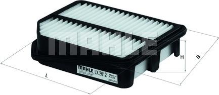 MAHLE LX 2612 - Ilmansuodatin inparts.fi