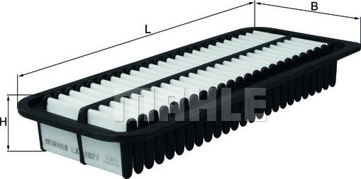 MAHLE LX 2027 - Ilmansuodatin inparts.fi