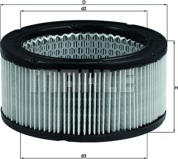 MAHLE LX 213 - Ilmansuodatin inparts.fi