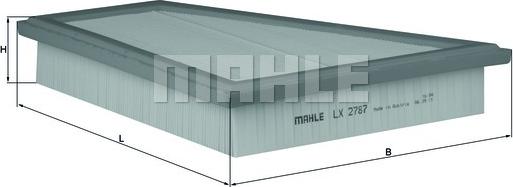 MAHLE LX 2787 - Ilmansuodatin inparts.fi