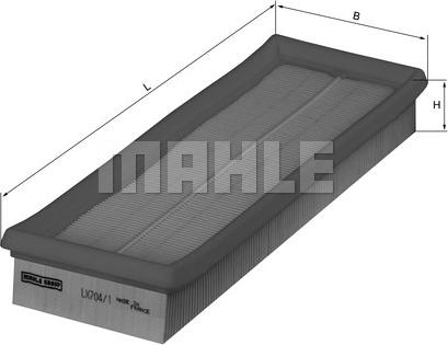 MAHLE LX 704/1 - Ilmansuodatin inparts.fi