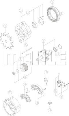 MAHLE MG 95 - Laturi inparts.fi