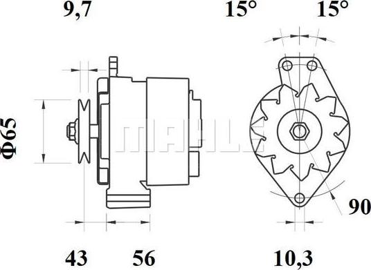 MAHLE MG 95 - Laturi inparts.fi