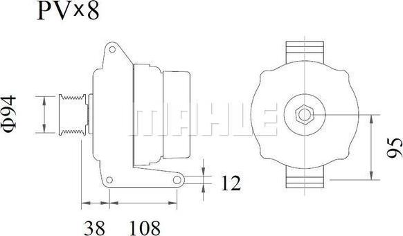 MAHLE MG 934 - Laturi inparts.fi