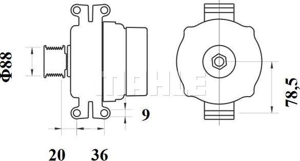 MAHLE MG 935 - Laturi inparts.fi