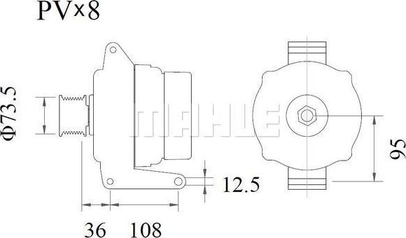 MAHLE MG 925 - Laturi inparts.fi