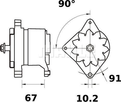 MAHLE MG 494 - Laturi inparts.fi