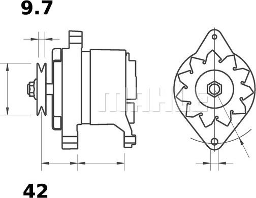 MAHLE MG 491 - Laturi inparts.fi