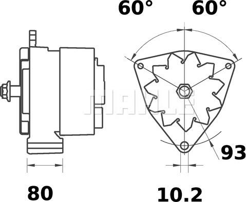 MAHLE MG 493 - Laturi inparts.fi