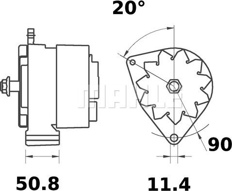 MAHLE MG 445 - Laturi inparts.fi