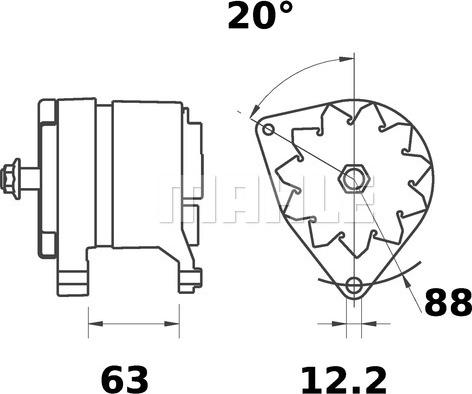 MAHLE MG 446 - Laturi inparts.fi