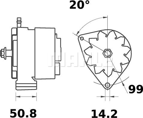 MAHLE MG 442 - Laturi inparts.fi