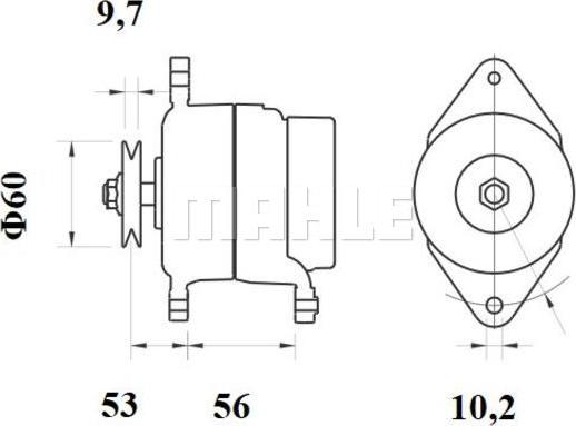 MAHLE MG 447 - Laturi inparts.fi