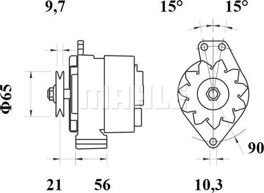 MAHLE MG 44 - Laturi inparts.fi