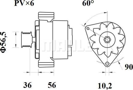 MAHLE MG 456 - Laturi inparts.fi