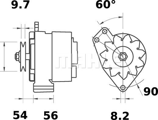 MAHLE MG 457 - Laturi inparts.fi