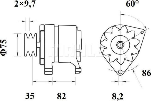 MAHLE MG 403 - Laturi inparts.fi