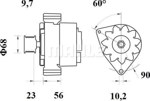 MAHLE MG 431 - Laturi inparts.fi