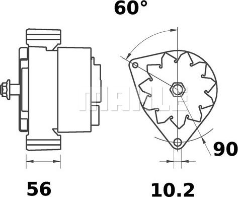 MAHLE MG 433 - Laturi inparts.fi