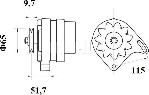 MAHLE MG 432 - Laturi inparts.fi