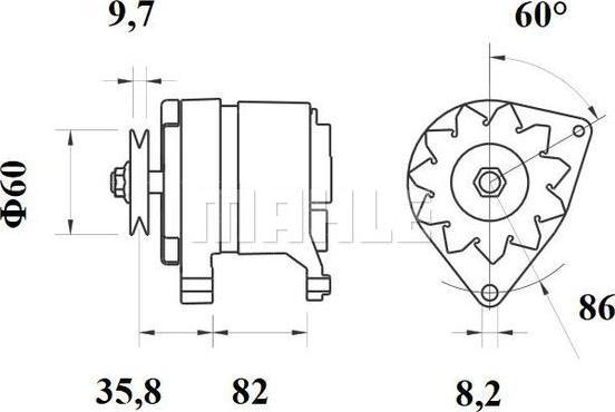 MAHLE MG 429 - Laturi inparts.fi