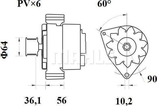 MAHLE MG 421 - Laturi inparts.fi