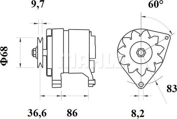 MAHLE MG 427 - Laturi inparts.fi