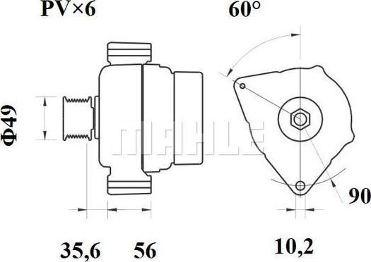 MAHLE MG 594 - Laturi inparts.fi