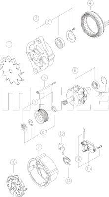 MAHLE MG 554 - Laturi inparts.fi