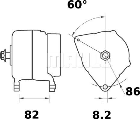 MAHLE MG 562 - Laturi inparts.fi