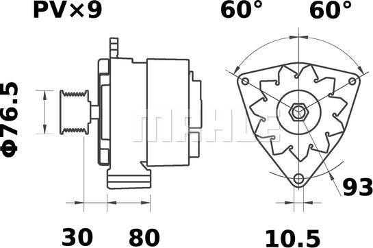 MAHLE MG 503 - Laturi inparts.fi