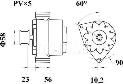 MAHLE MG 519 - Laturi inparts.fi