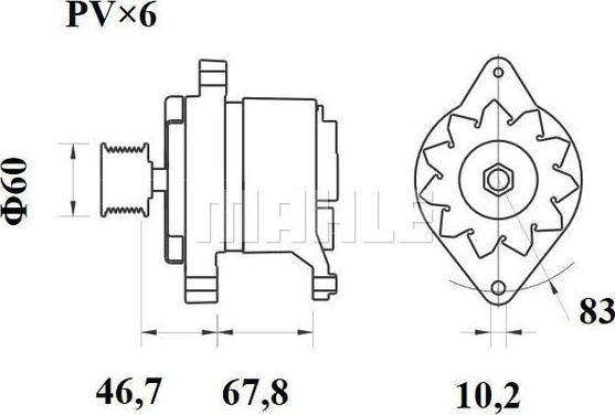 MAHLE MG 589 - Laturi inparts.fi