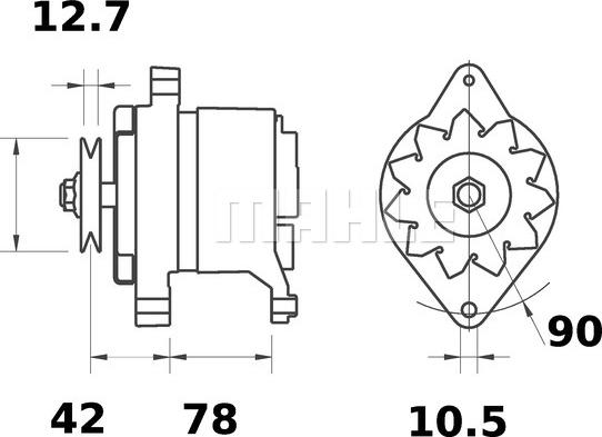 MAHLE MG 588 - Laturi inparts.fi