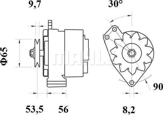 MAHLE MG 533 - Laturi inparts.fi