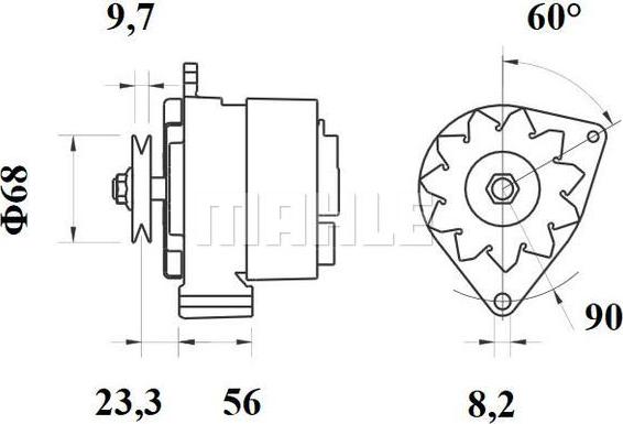 MAHLE MG 532 - Laturi inparts.fi