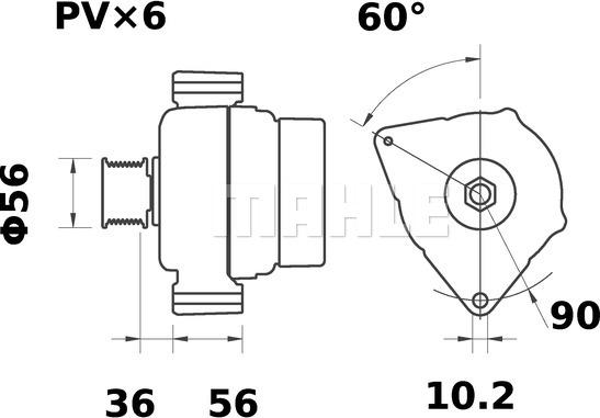 MAHLE MG 574 - Laturi inparts.fi