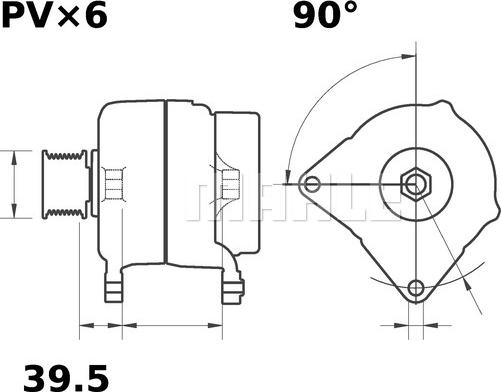 MAHLE MG 664 - Laturi inparts.fi