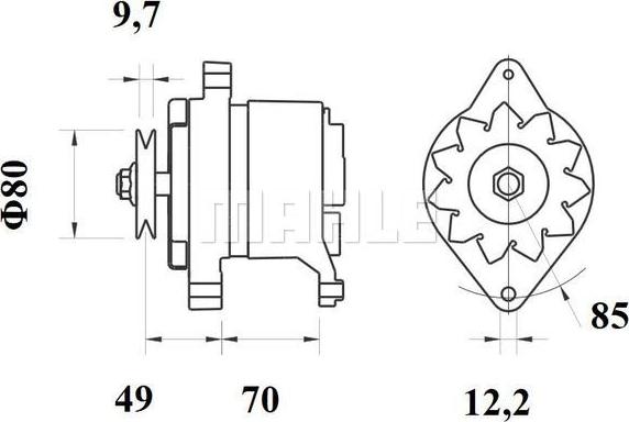 MAHLE MG 191 - Laturi inparts.fi