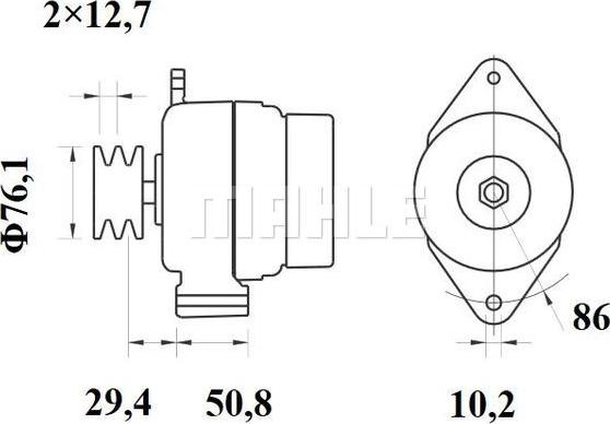 MAHLE MG 14 - Laturi inparts.fi